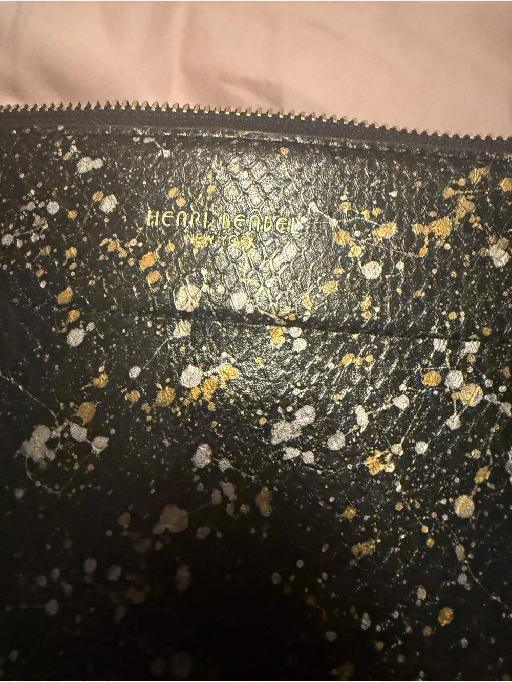 Henri Bendel snakeskin splatter crossbody - Picture 3 of 3